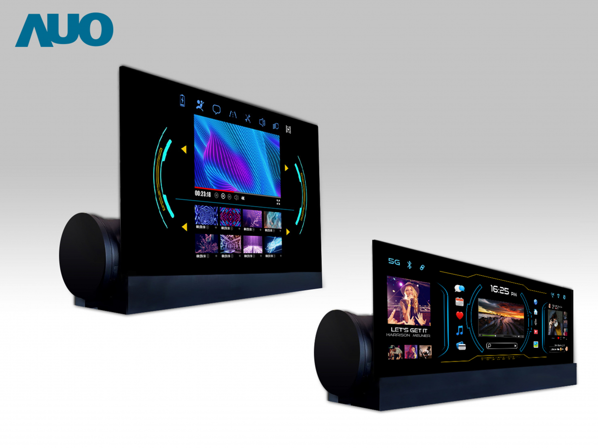 友達14.6吋可捲式Micro LED面板，導入車內資訊、影音娛樂及駕駛安全系統，翻轉智慧移動場域