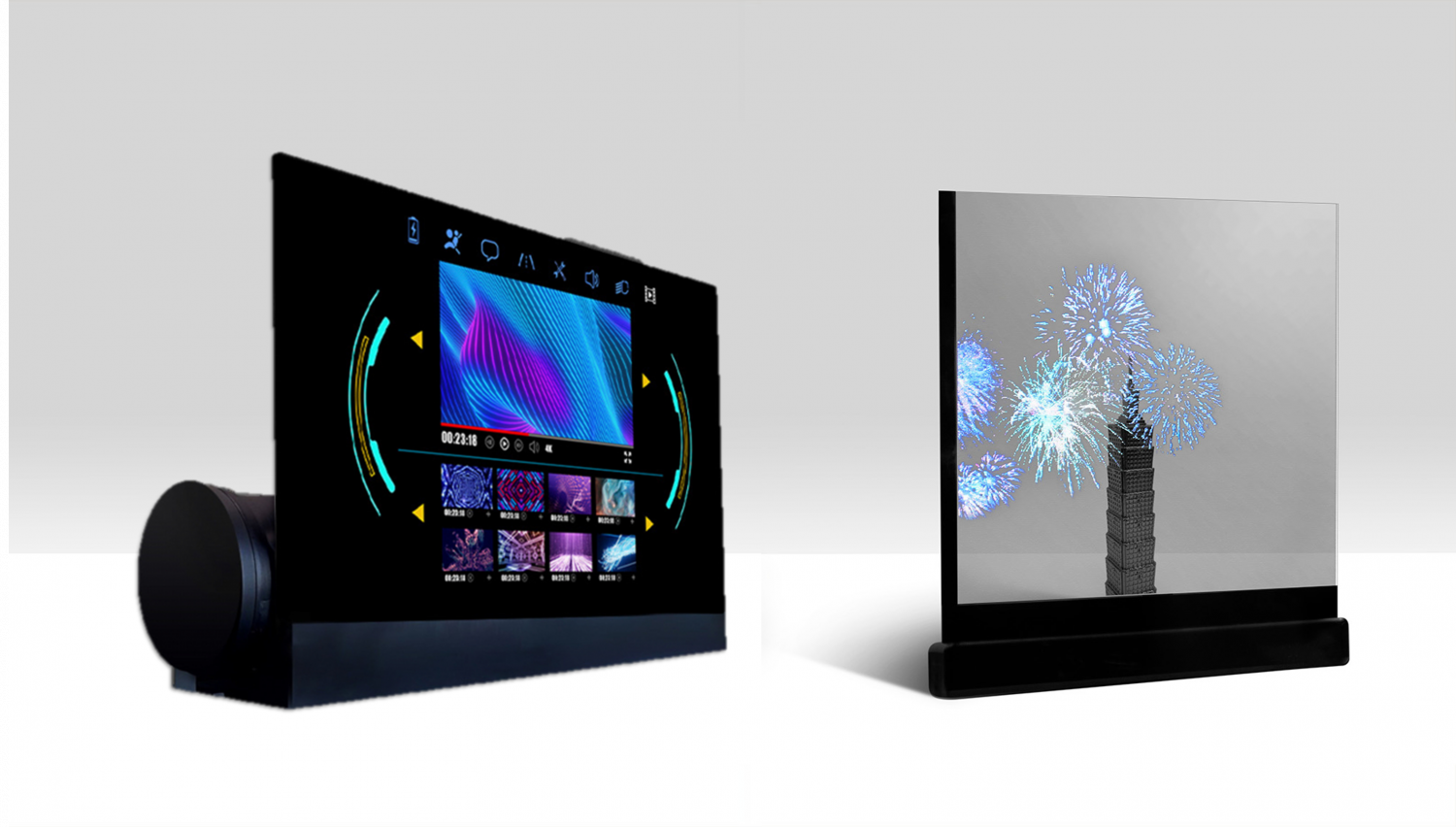 可卷式、折迭性、高透明